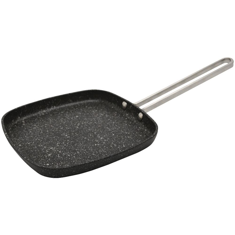 The Rock By Starfrit 030278-012-0000 The Rock By Starfrit 6 Personal Griddle Pan With Stainless Steel Wire Handle