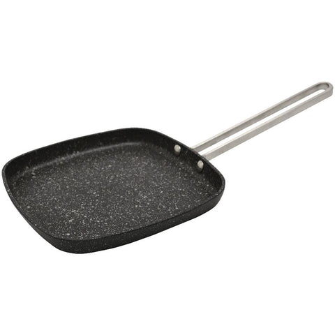 The Rock By Starfrit 030278-012-0000 The Rock By Starfrit 6 Personal Griddle Pan With Stainless Steel Wire Handle
