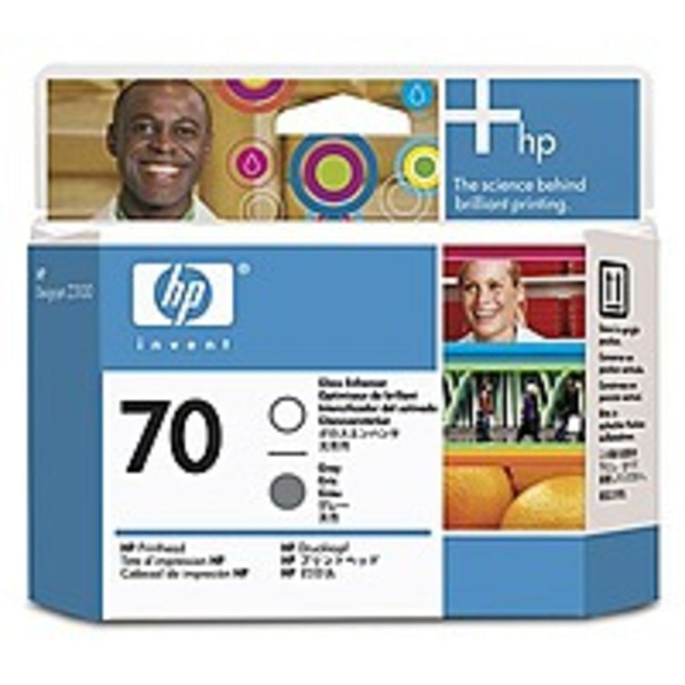 Hp C9410a 70 Gloss Enhancer/gray Printhead For Designjet Z2100 And Z3100 Series Printers