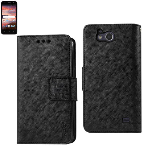 Reiko Zte Overture 2 3-in-1 Wallet Case In Black