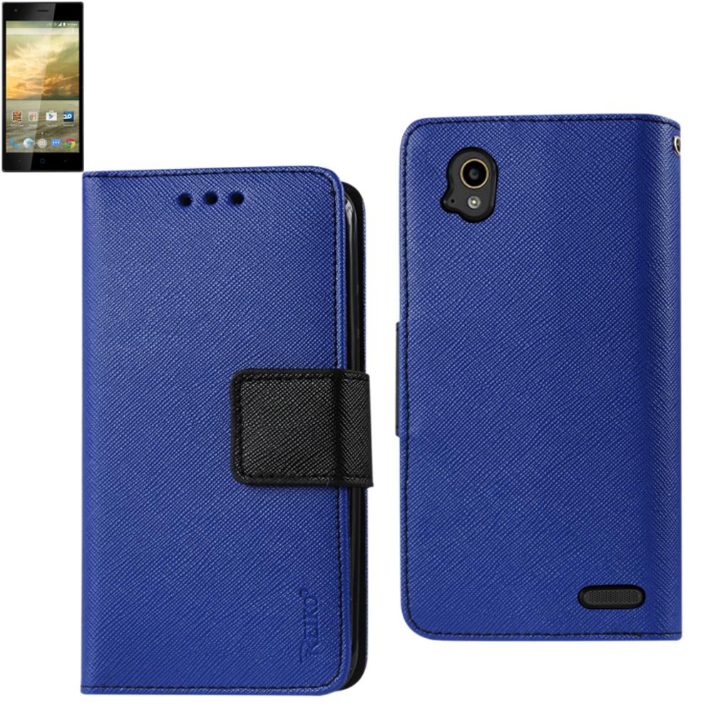 Reiko Zte Warp Elite 3-in-1 Wallet Case In Navy