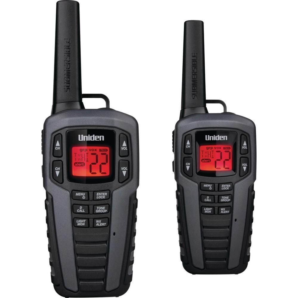 Uniden Sx377-2ckhs 37-mile 2-way Frs/gmrs Radios (gray)