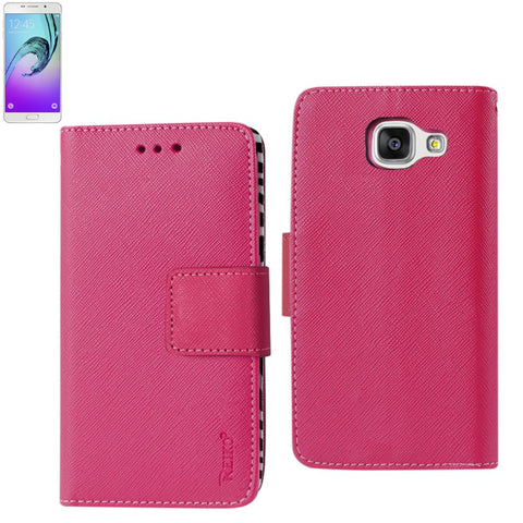 Reiko Samsung Galaxy A7 (2016) 3-in-1 Wallet Case With Inner Zebra Print In Hot Pink