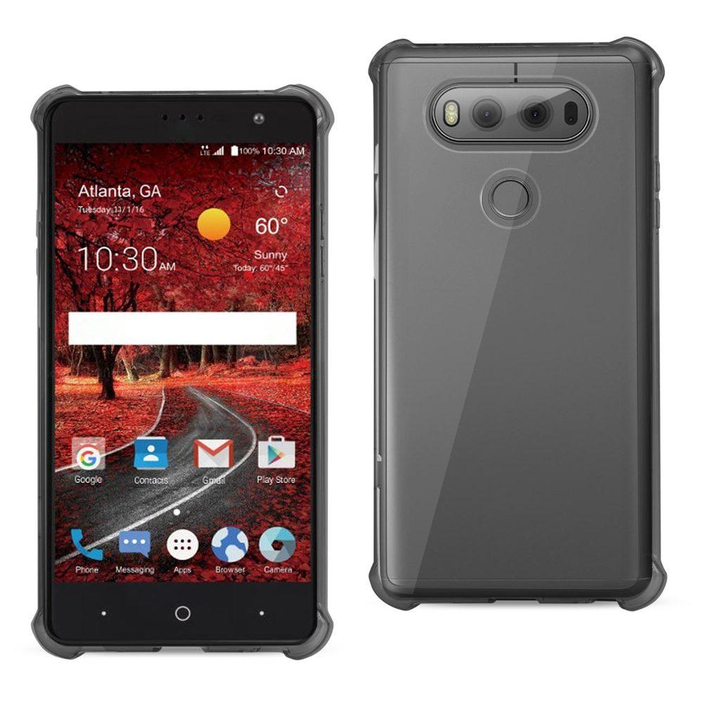 Reiko Lg V20 5.7 Inches Clear Bumper Case With Air Cushion Protection In Clear Black