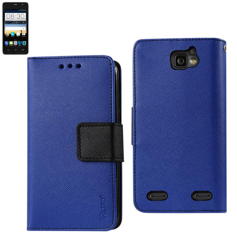 Reiko Zte Sonata 2 3-in-1 Wallet Case In Navy