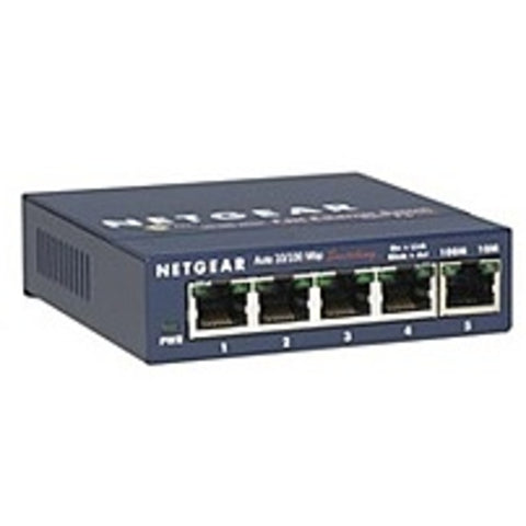 Netgear Prosafe Fs105na 5-port 10/100 Desktop Switch - External - Ethernet - 7.5 Watts