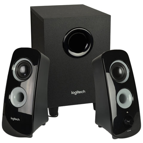 Logitech Z323 3-piece 2.1 Channel Multimedia Speaker System (black)