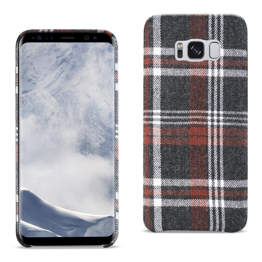 Reiko Samsung Galaxy S8 Checked Fabric Case In Brown