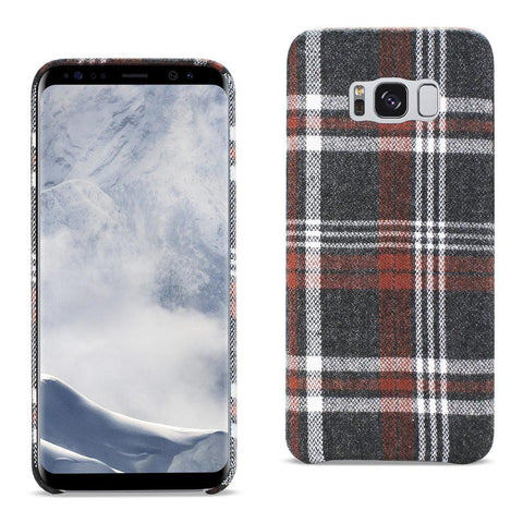 Reiko Samsung Galaxy S8 Checked Fabric Case In Brown