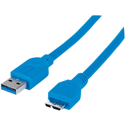 Manhattan A-male To Micro B-male Superspeed Usb 3.0 Cable&#44; 1m Ici393898