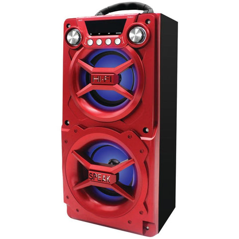 Sylvania Sp328-red Bluetooth Speaker With Speakerphone (red)