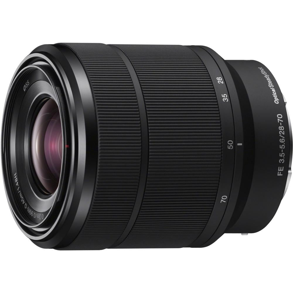 Sony - 28 Mm To 70 Mm - F/3.5 - 5.6 - Zoom Lens For Sony E - Designed For Camera - 55 Mm Attachment - 0.19x Magnification - 2.5x Optical Zoom - Optical Is - 2.9diameter