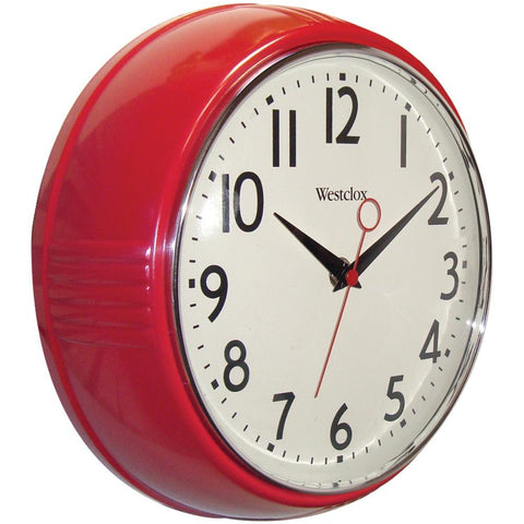 Westclox 9.5&amp;quot; Retro 1950s Kitchen Wall Clock Nyl32042r