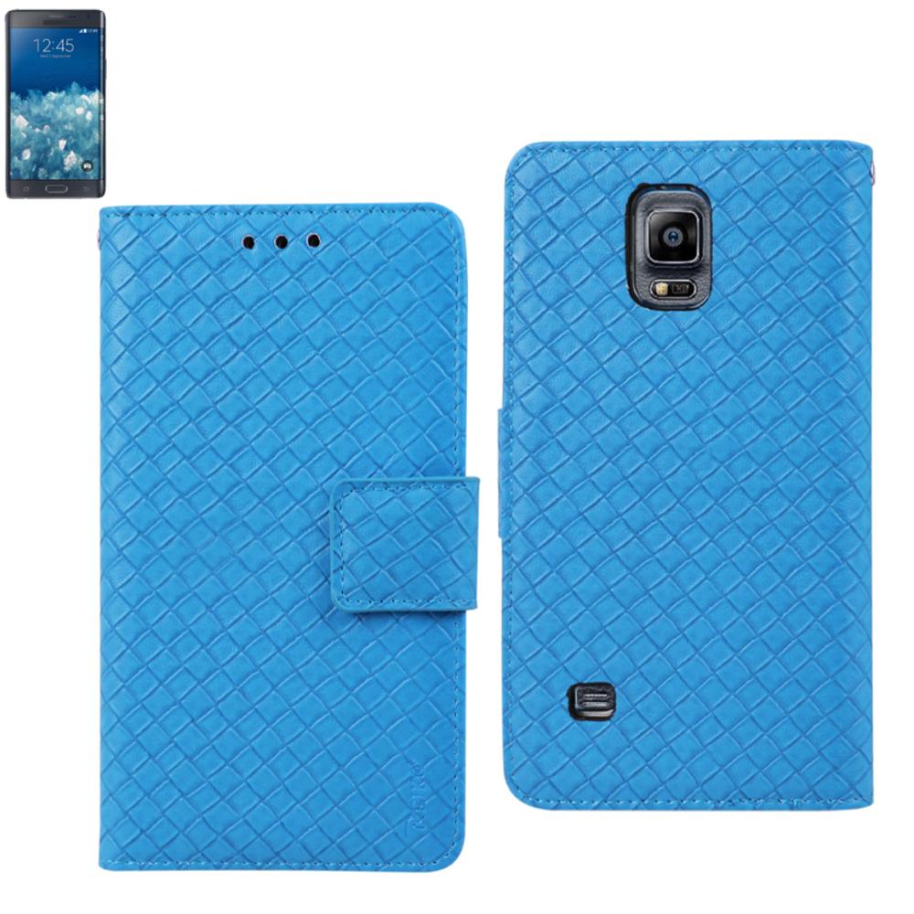 Reiko Samsung Galaxy Note Edge Braided Wallet Case In Blue