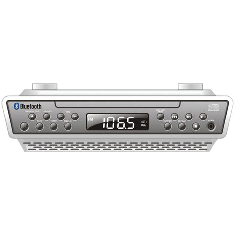 Sylvania Under-cabinet Bluetooth Cd Clock Radio Curskcr2713
