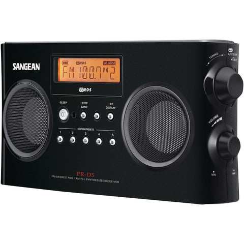 Sangean Digital Portable Stereo Receivers With Am And Fm Radio (black) Sngprd5bk