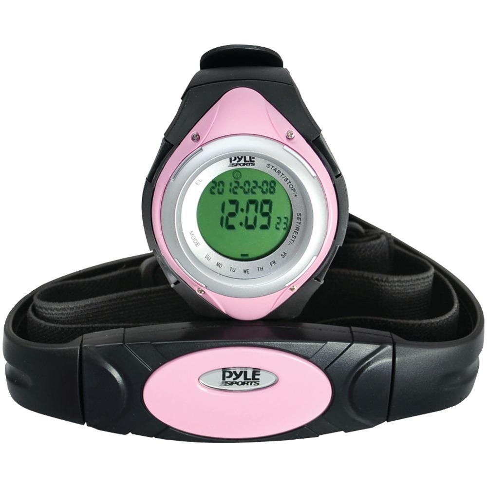 Pyle Pro Heart Rate Monitor Watch With Minimum&#44; Average &amp;amp; Maximum Heart Rate (pink) Pylphrm38pn