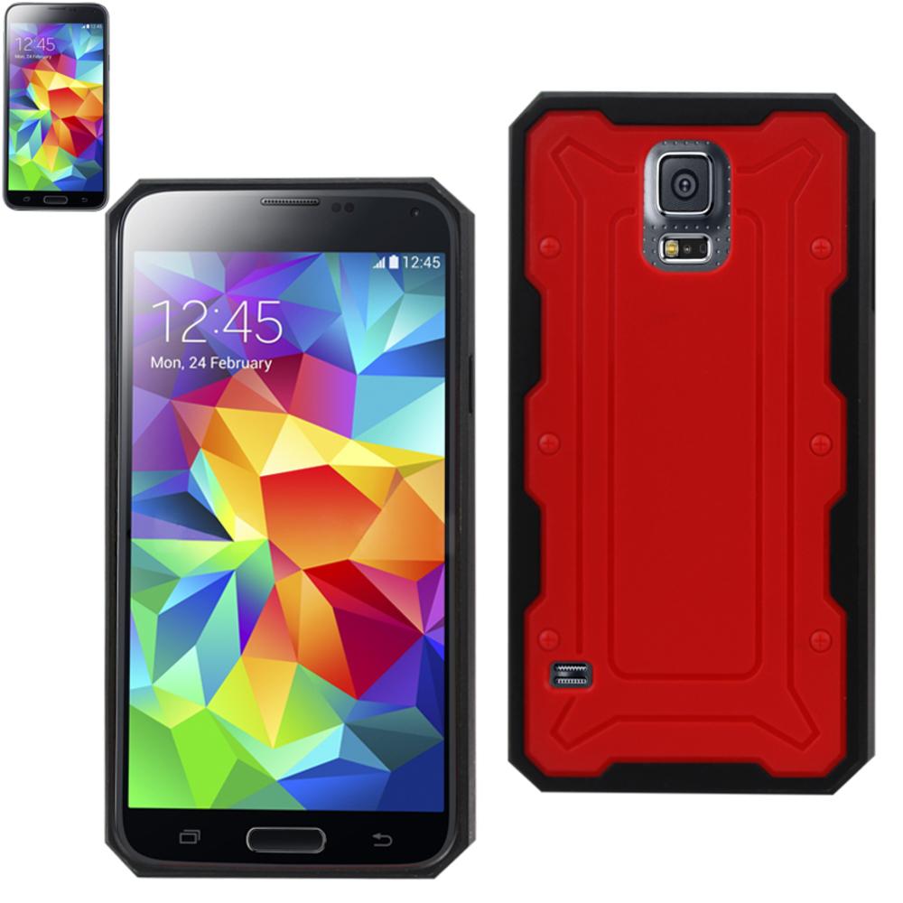 Reiko Samsung Galaxy S5 Dual Color Transformer Case In Red Black