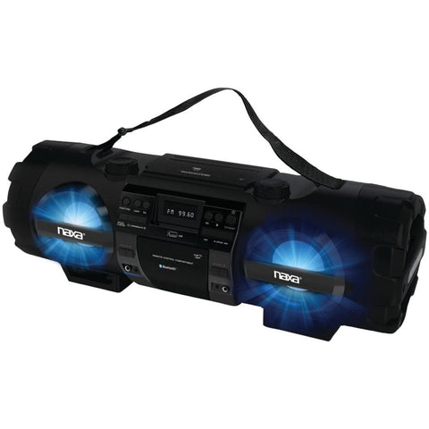 Naxa Cd And Mp3 Bass Reflex Boom Box &amp;amp; Pa System With Bluetooth Naxnpb262
