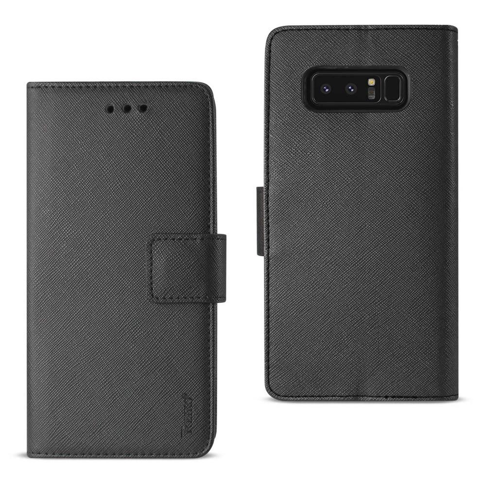 Reiko Samsung Galaxy Note 8 3-in-1 Wallet Case In Black