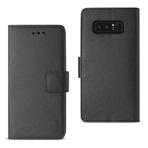 Reiko Samsung Galaxy Note 8 3-in-1 Wallet Case In Black