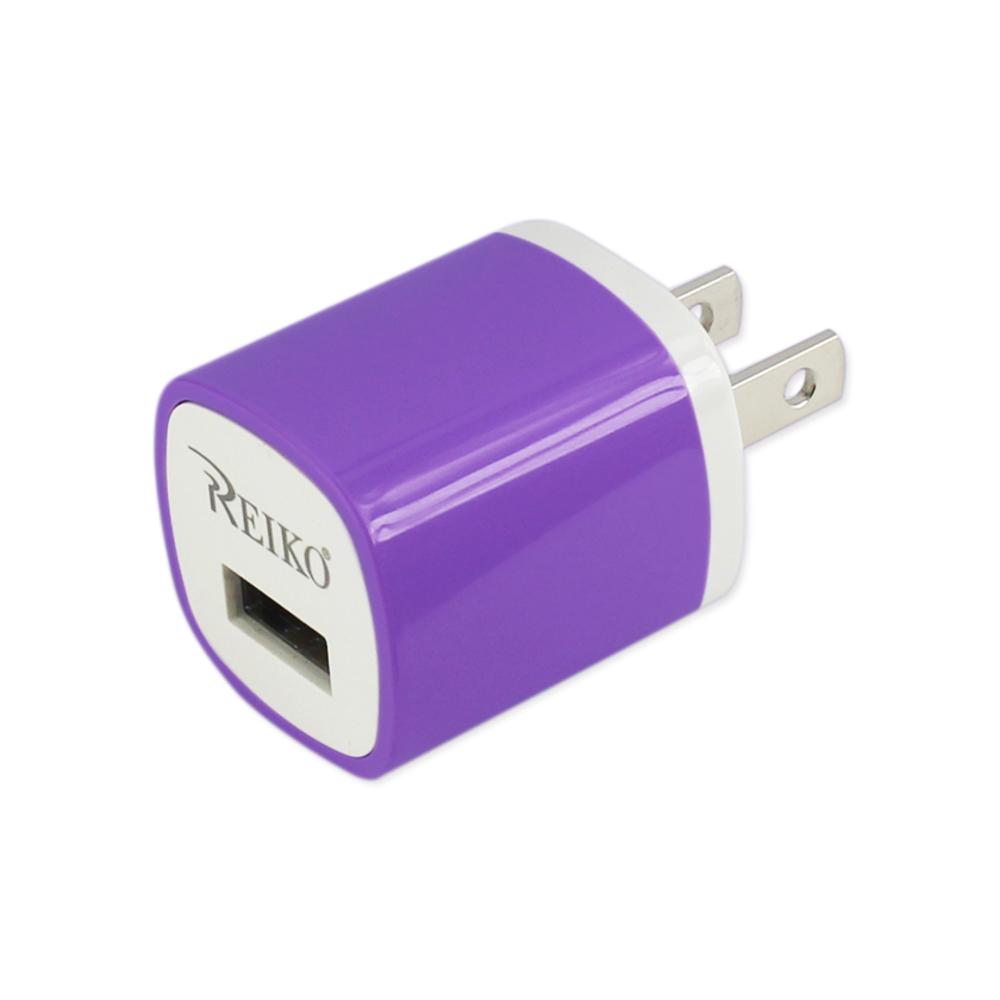 Reiko 1 Amp Wall Usb Travel Adapter Charger In Purple