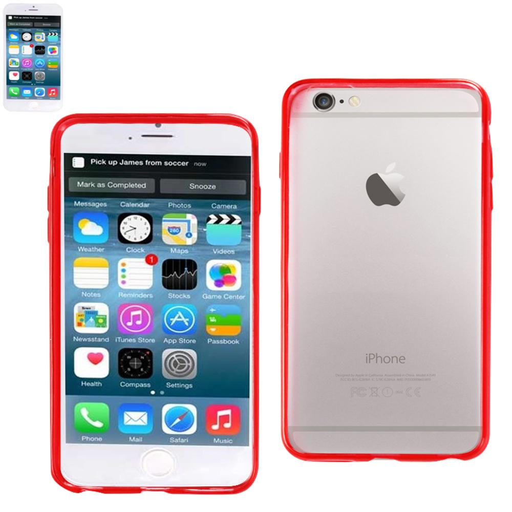 Reiko Iphone 6 Plus Clear Back Frame Bumper Case In Red