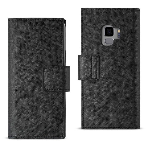 Reiko Samsung Galaxy S9 3-in-1 Wallet Case In Black