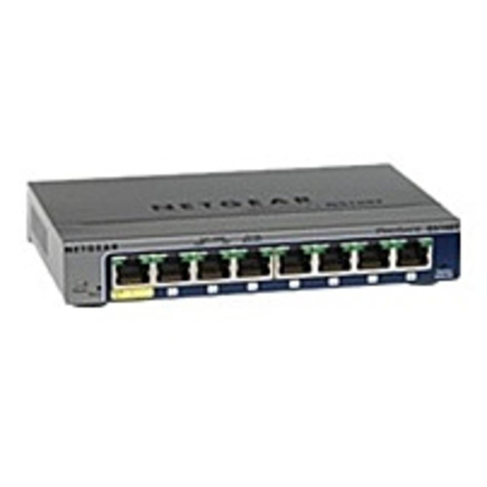 Netgear Prosafe Gs108t-200nas Gs108tv2 8-port Gigabite Ethernet Smart Switch - 10/100/1000base-t - 1 Gbps
