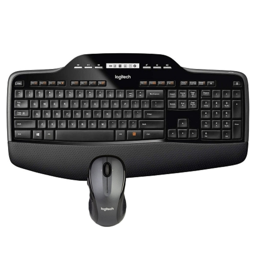 Logitech Mk735 Wireless Multimedia Keyboard & Laser Mouse Kit(black)