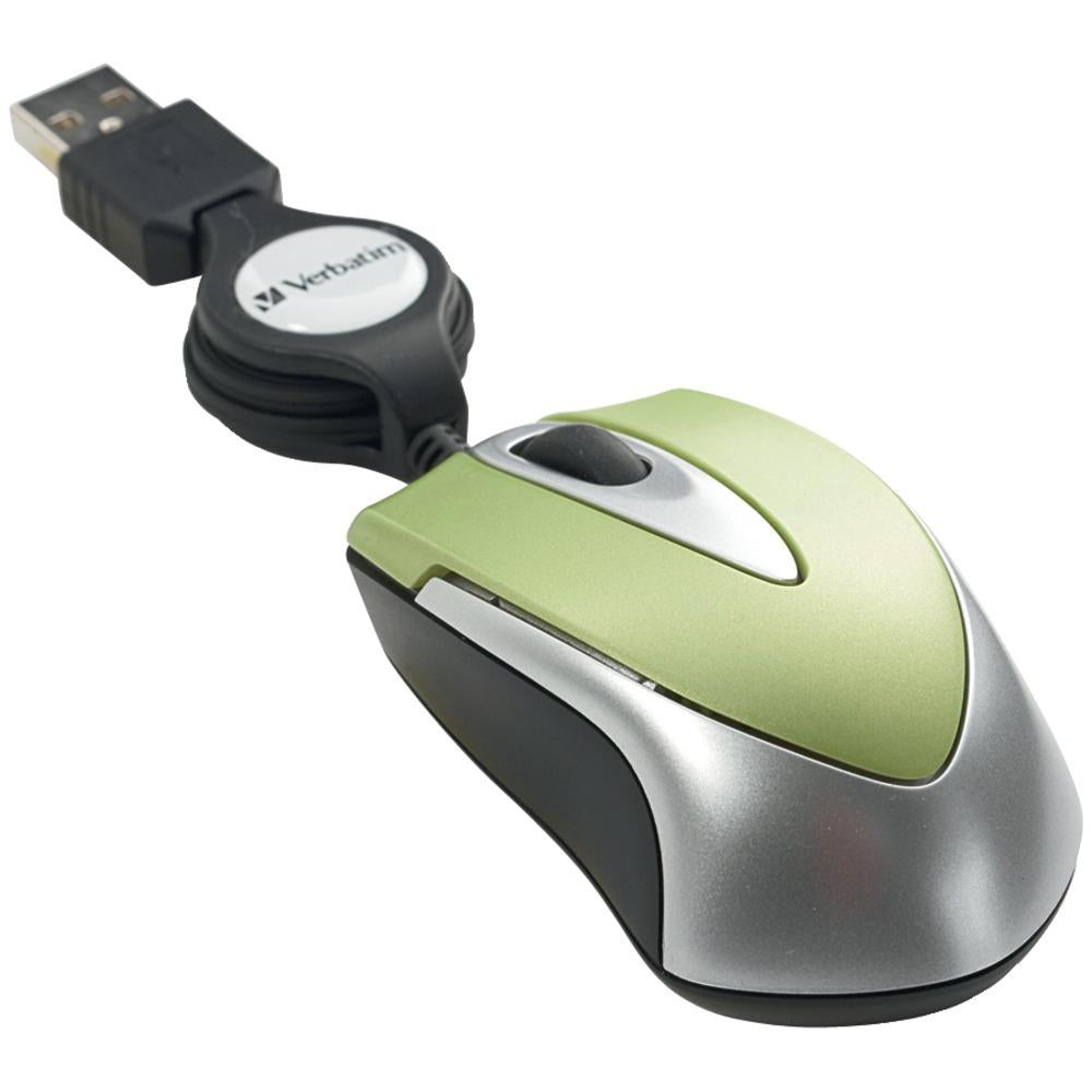 Verbatim Optical Mini Travel Mouse (green) Vtm97254
