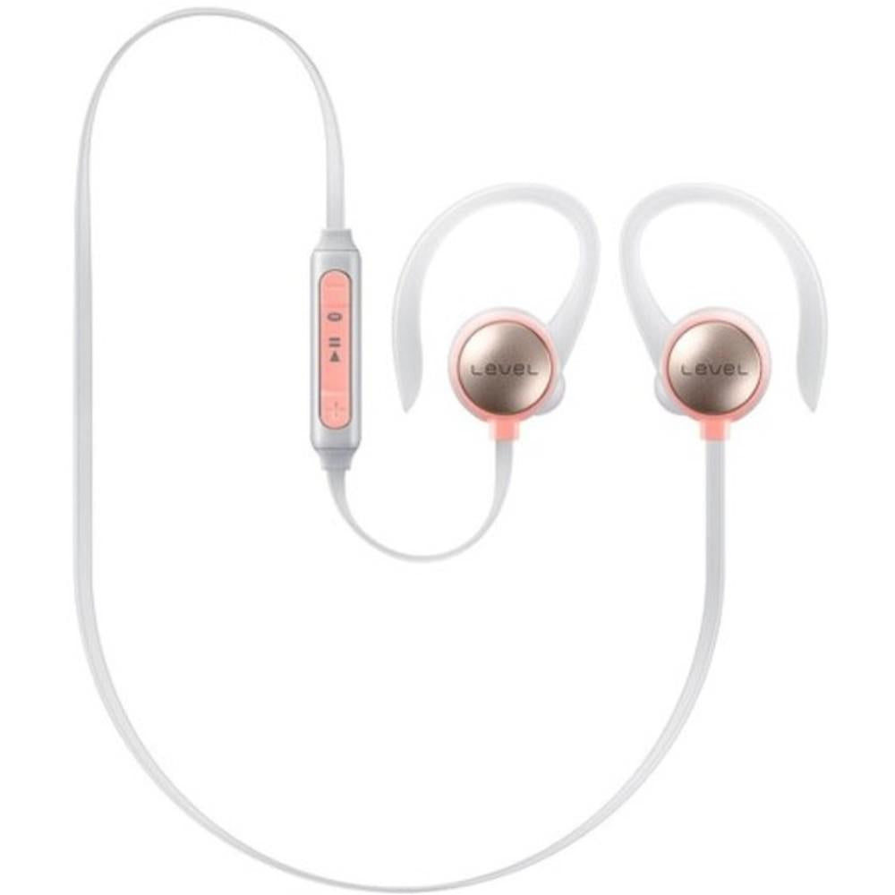 Samsung Level Active Earset - Stereo - Wireless - Bluetooth - Behind-the-neck, Over-the-ear, Earbud - Binaural - In-ear - Pink