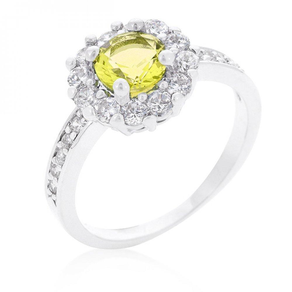 Bella Birthstone Engagement Ring In Yellow (size: 10) R08347r-c61-10