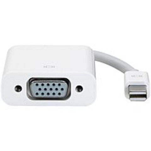 Apple Mb572z/b Mini Displayport To Vga Adapter Video Cable For Apple Macbook - 1 X Mini Displayport Male Digital Audio/video - 1 X 15-pin Hd-15 Female