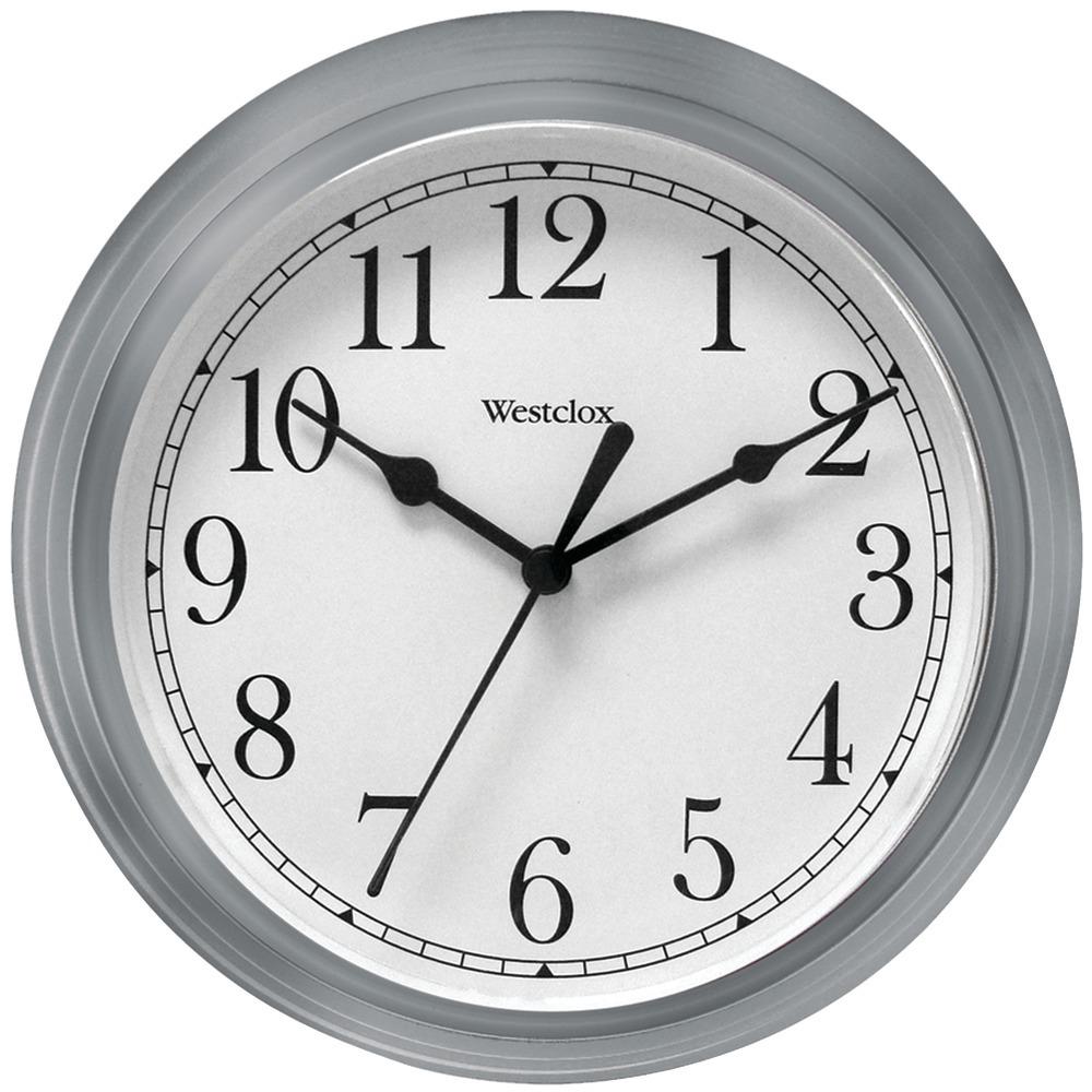 Westclox 9&amp;quot; Decorative Wall Clock (gray) Nyl46984a