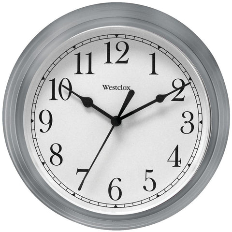 Westclox 9&amp;quot; Decorative Wall Clock (gray) Nyl46984a