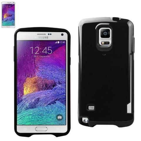 Reiko Samsung Galaxy Note 4 Candy Shield Case With Card Holder In Black