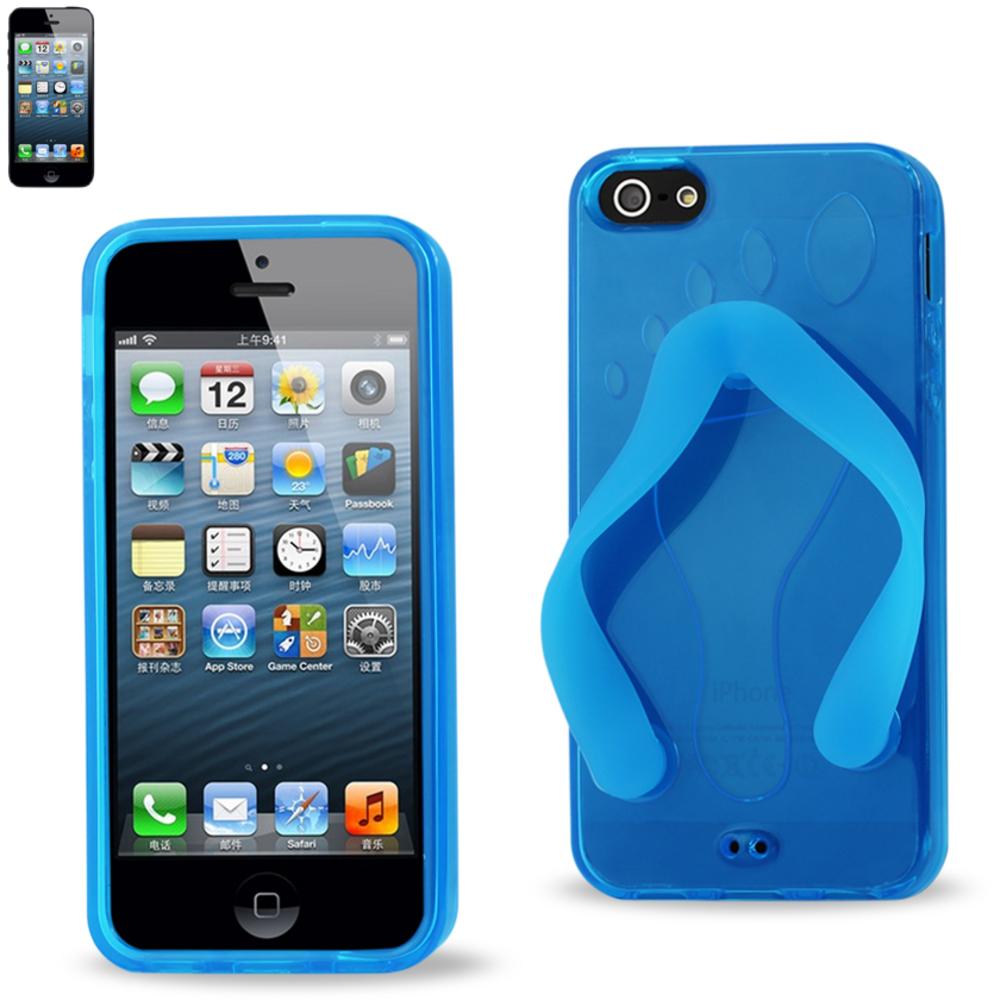 Reiko Iphone Se/ 5s/ 5 Silicone Slipper Sandal Case In Blue