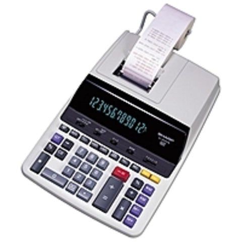 Sharp El-2630piii 12-digit 2-color Heavy-duty Ribbon Printing Calculator