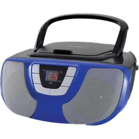 Sylvania Portable Cd Radio Boom Box (blue) Curcd1025bl