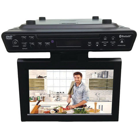 Sylvania Skcr2706bt 10.2 Under-counter Bluetooth Kitchen Tv With Built-in Dvd Player & Hdmi