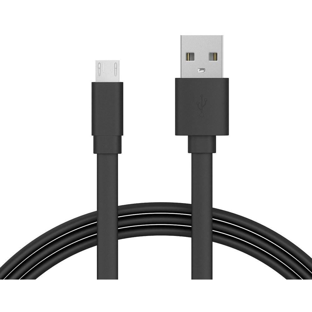 Just Wireless 705954051589 6 Feet Micro Usb Cable - Flat Black