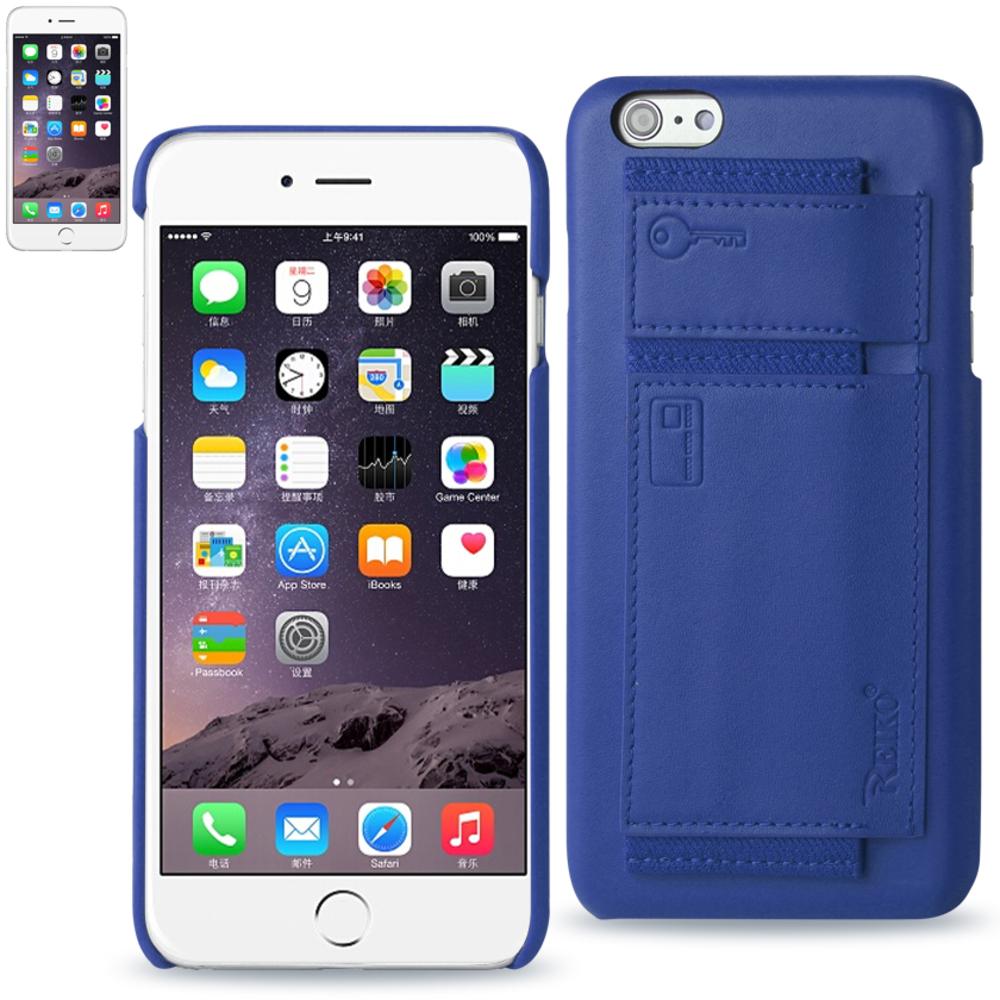 Reiko Iphone 6 Plus Rfid Genuine Leather Case Protection And Key Holder In Ultramarine