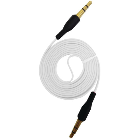Iessentials 3.5mm Flat Auxiliary Cable&#44; 3.3ft (white) Ieauxwt