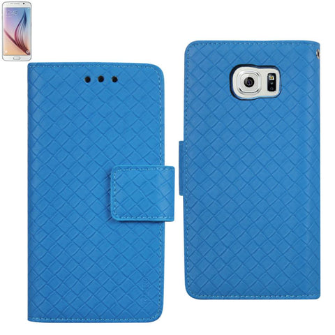 Reiko Samsung Galaxy S6 Braided Wallet Case In Blue