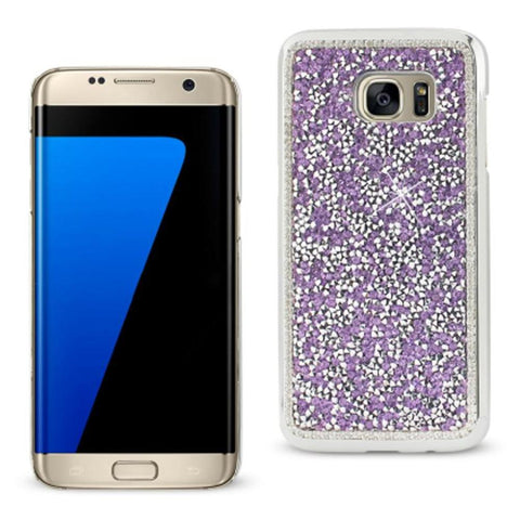Reiko Samsung Galaxy S7 Edge Jewelry Bling Rhinestone Case In Purple