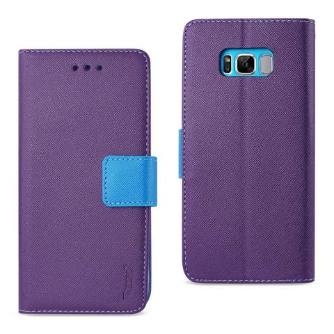 Reiko Samsung Galaxy S8 Edge/ S8 Plus 3-in-1 Wallet Case In Purple