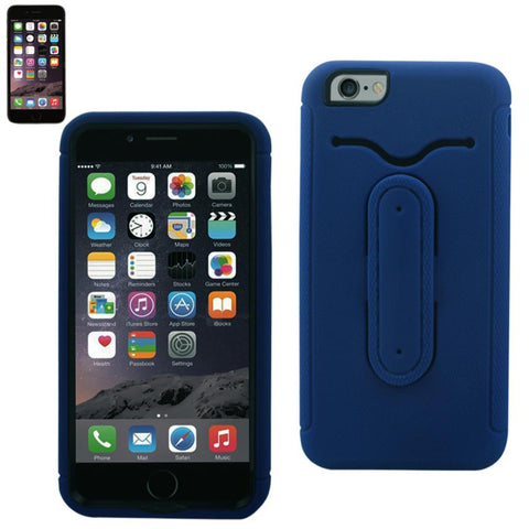 Reiko Iphone 6s Plus/ 6 Plus Hybrid Heavy Duty Case With Bending Kickstand In Navy