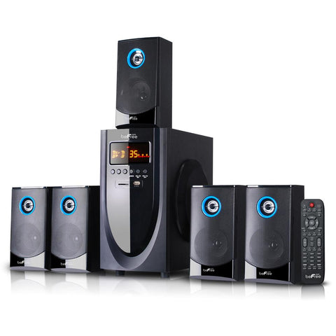 Befree Sound 5.1 Channel Surround Sound Bluetooth Speaker System In Black