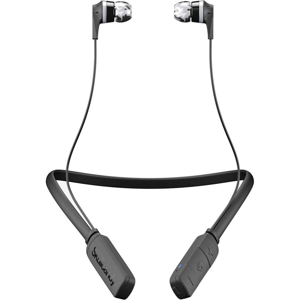 Skullcandy Inkd Earset - Stereo - Wireless - Bluetooth - 30 Ft - Earbud, Behind-the-neck - Binaural - In-ear - Black, Gray